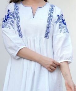 Azure Blossom Dress - Image 4